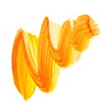 Orange zig-zag brush stroke
