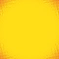 Orange Halftone With Yellow Background