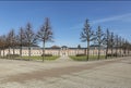 orangerie at palace in Schwetzingen Palace gardens. It is the largest palace garden in Germany