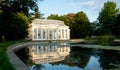 Orangery by the lake at newly renovated Gunnersbury Park and Museum on the Gunnersbury Estate, West London UK