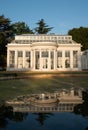 Orangery by the lake at newly renovated Gunnersbury Park and Museum on the Gunnersbury Estate, London UK