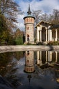 Orangery in the Sychrov castle park in autumn colors