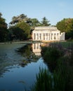 Orangery by the lake at newly renovated Gunnersbury Park and Museum on the Gunnersbury Estate, London UK