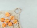Oranges in a bag Royalty Free Stock Photo