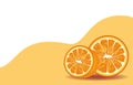 Oranges citrus fruits decorative poster