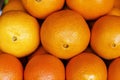 Oranges on the counter, close-up Royalty Free Stock Photo