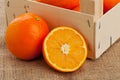 Oranges crate Royalty Free Stock Photo