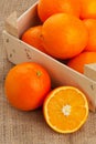 Oranges crate Royalty Free Stock Photo