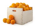 Oranges Crate Royalty Free Stock Photo