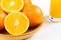 Pomeranče sklenice oranžový šťáva 