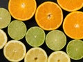 Oranges Lemons and Fresh Lime Citrus Fruit