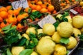 Oranges, Lemons, fruits and Vegetable at Street Markt