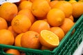 Oranges at a market