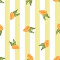 Oranges orange vector seamless repeat pattern