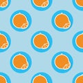 Oranges pattern. Seamless texture with ripe oranges