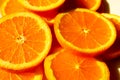 oranges on a plate on a sunny day Royalty Free Stock Photo