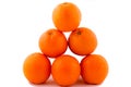 Oranges pyramide Royalty Free Stock Photo