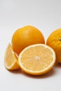 Oranges  Cut and Whole Royalty Free Stock Photo