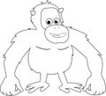 Orangutan coloring page