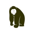 Orangutan logo design vector template, Illustration design Orangutan Monkey, Symbol Icon