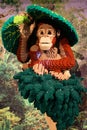 The orangutans, orang-utan, orangutang or orang-utang at the super powers of animals Royalty Free Stock Photo