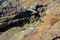 Oranje river canyon and stone desert landscape Royalty Free Stock Photo