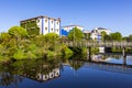 Oranje village on a sunny day. Oranje, the Netherlands. Royalty Free Stock Photo