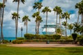 Oranjestad, Aruba - Cruise ship docked at the port