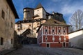 Courtyard at Orava castle, Slovakia Royalty Free Stock Photo