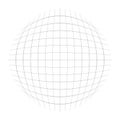 Orb, sphere of lines. round, globular, spheric grid, mesh. ball-shaped orb, circle made of thin lines. convex globe made with