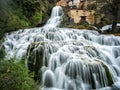 Orbaneja del Castillo waterfall Royalty Free Stock Photo