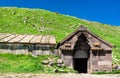 Orbelian Caravanserai at Vardenyats Mountain Pass in Armenia