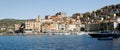 Orbetello harbor and town Royalty Free Stock Photo