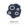 orbicular icon on white background. Simple element illustration from Nature concept