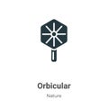 Orbicular vector icon on white background. Flat vector orbicular icon symbol sign from modern nature collection for mobile concept