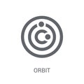 Orbit icon. Trendy Orbit logo concept on white background from A