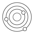 orbit icon vector