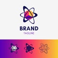 Orbit Planet Triangle Logo template icon symbol