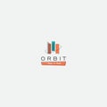 Orbit retro design vintage 1960 home logo