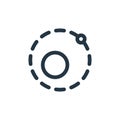 orbit vector icon. orbit editable stroke. orbit linear symbol for use on web and mobile apps, logo, print media. Thin line