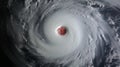 Orbital Hurricane Photo: Silver And Red, Mingei Style, Strong Emotional Impact
