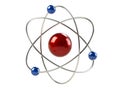 Orbital model of atom Royalty Free Stock Photo