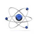 Orbital model of atom Royalty Free Stock Photo