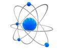 Orbital model of atom Royalty Free Stock Photo