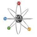 Orbital Model of Atom Royalty Free Stock Photo