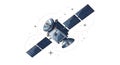 Orbital Space Satellite Vector Illustration Royalty Free Stock Photo