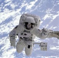 Orbiting Dreams: The Astronaut in Space Royalty Free Stock Photo