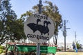 Orbost Goose Crossing Street Sign Royalty Free Stock Photo