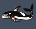 Orca Whale Totem