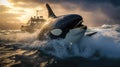 Orcas Attack the Ship: Thrilling Encounter with Killer Whales